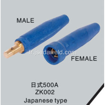 Fiche de dégauchisseuse de câble et prise japonais Type 500 a